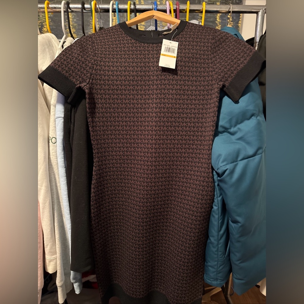 Michael Kors Logo Sweater Dress